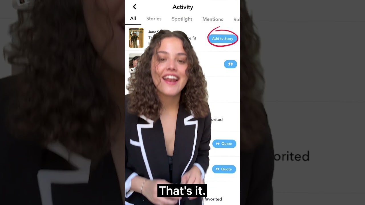 What does it mean by mention on snap: main illustration