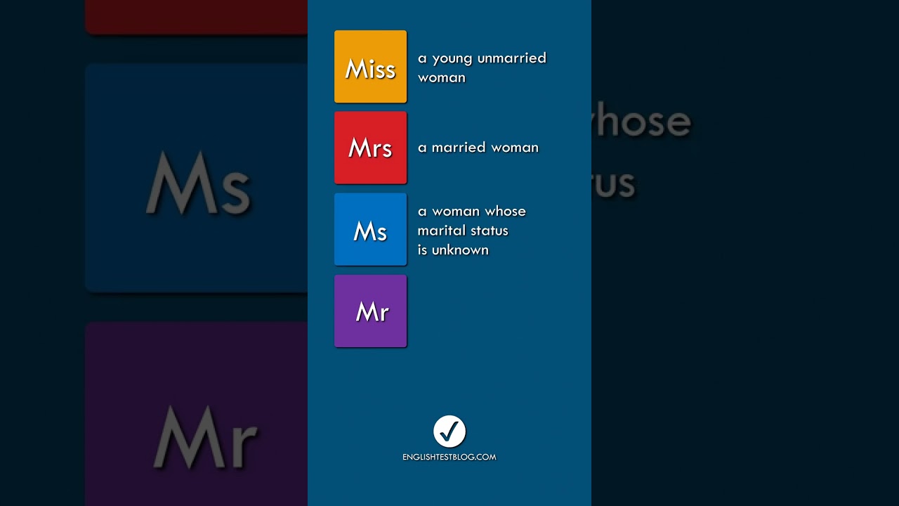 What's the difference between ms mrs: example and key details