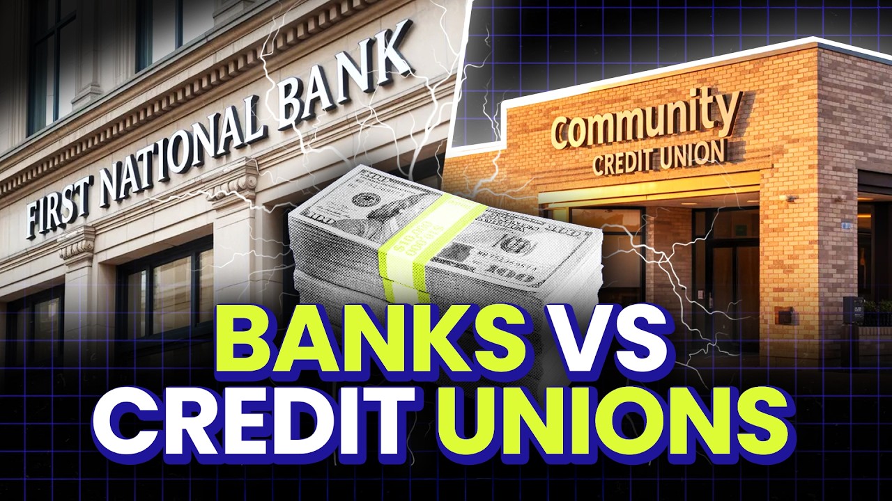 Benefits of credit union versus bank: visual explanation