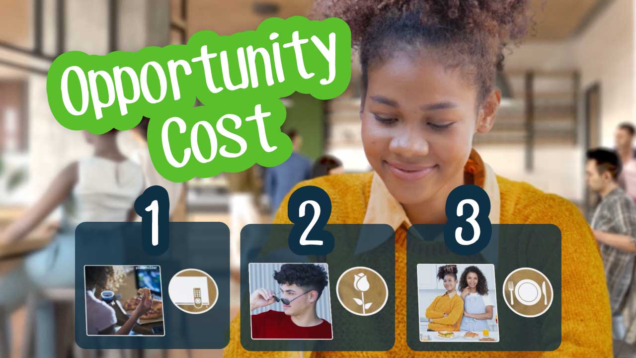 Difference between tradeoff and opportunity cost: main illustration