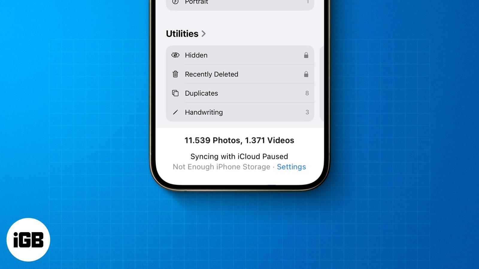 Why does my phone say syncing with icloud paused: main illustration