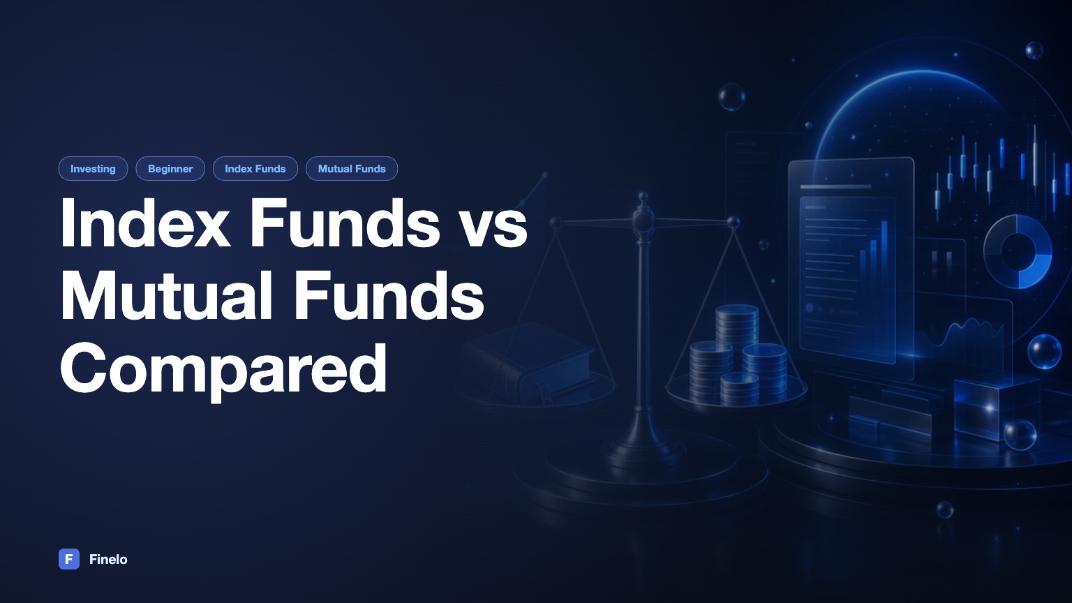 Difference between mutual and index funds: visual explanation