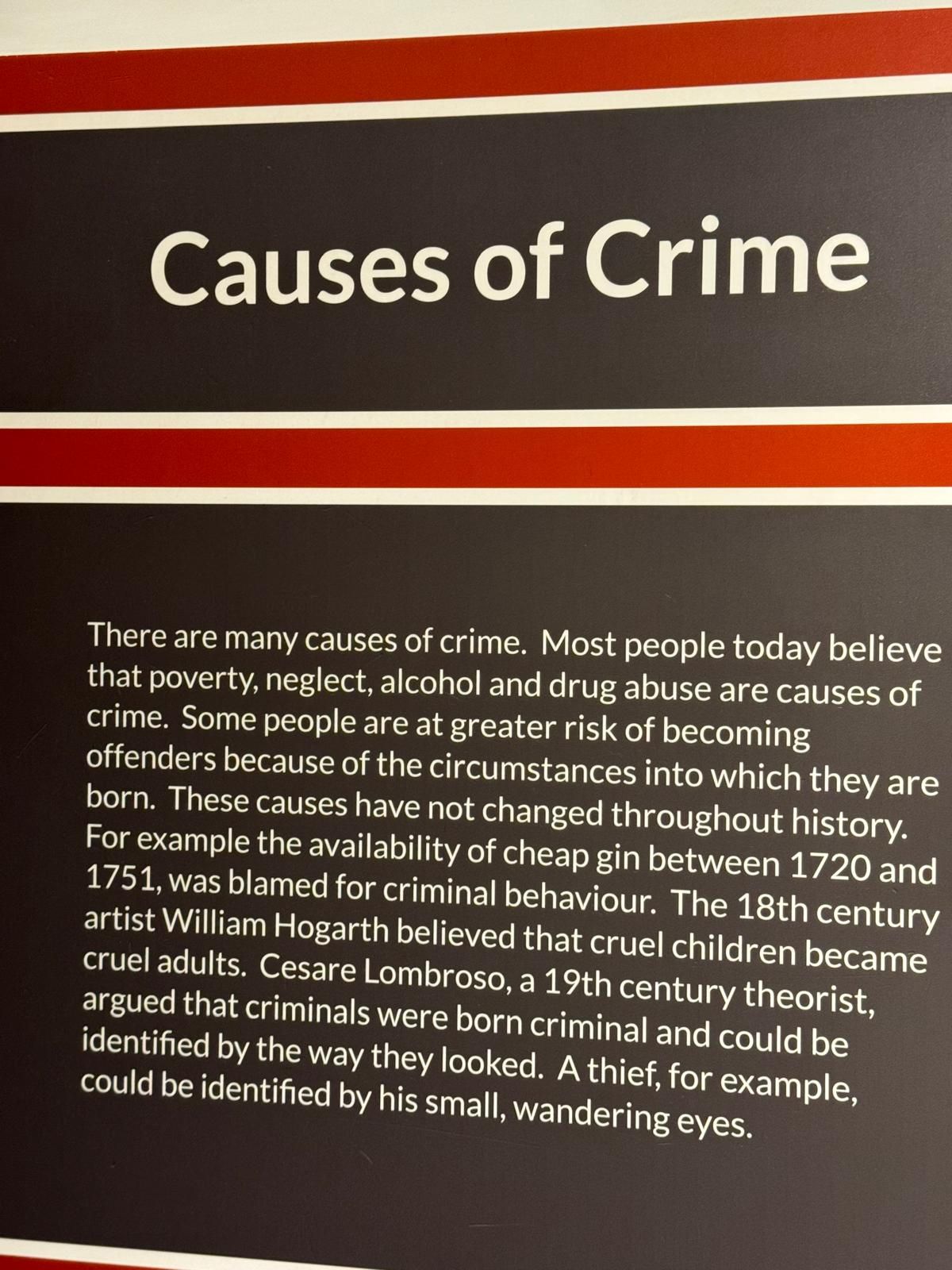 What causes of crime: main illustration